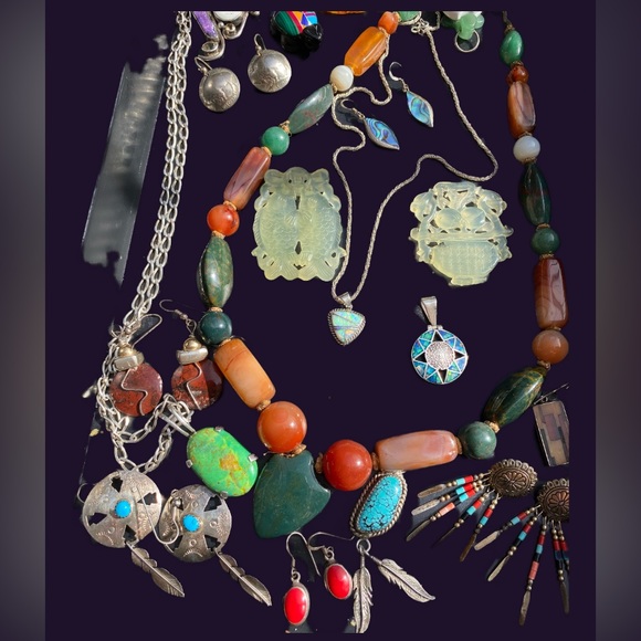 Coming Soon… opal, jade turquoise, many inlaid and designer pieces - Picture 2 of 5